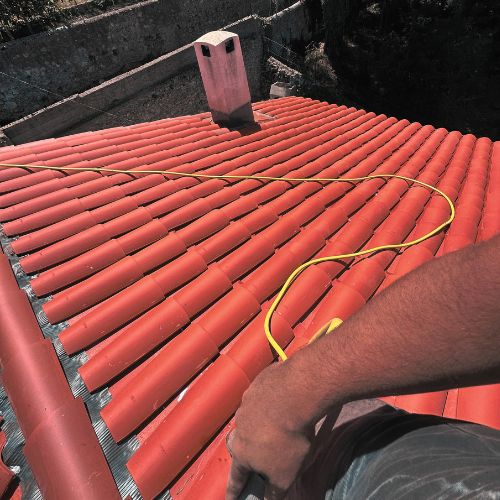 Installation de gouttières